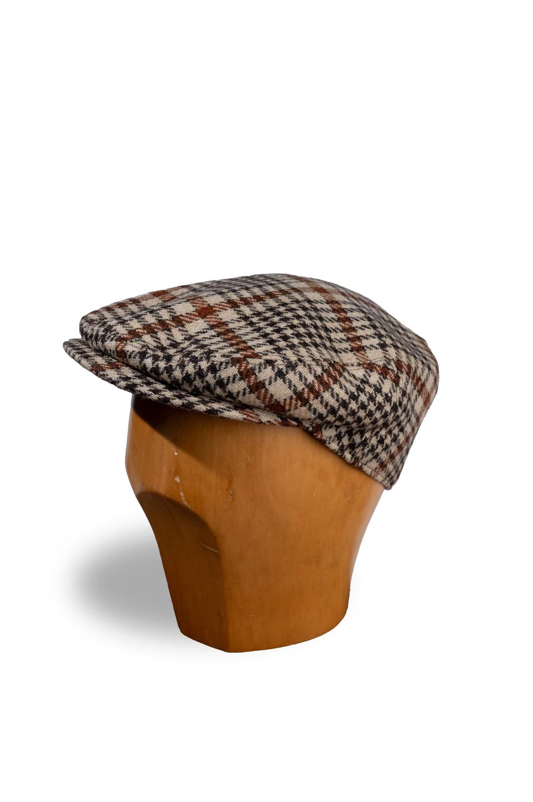 Beige and mustard check